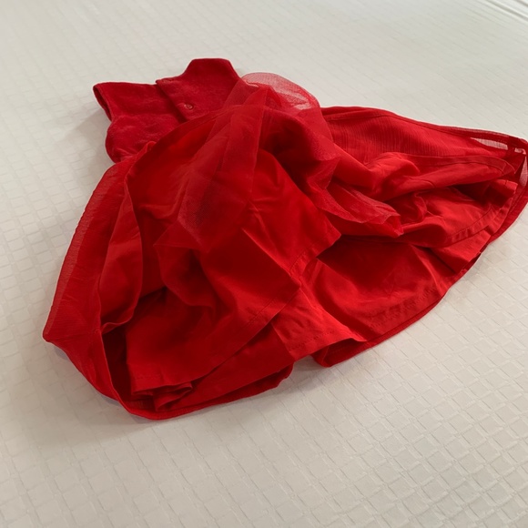 Carter's Red Velvet Tulle Dress 18m Size 18 Months Christmas Holiday Festive - Picture 4 of 7